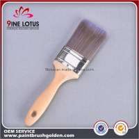 Flat Paint Brush Wall Wooden Handle Apply Evenly