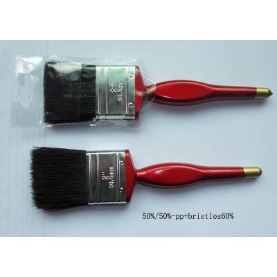 Golen Top Red Plastic Handle Black Bristles Paint Brush