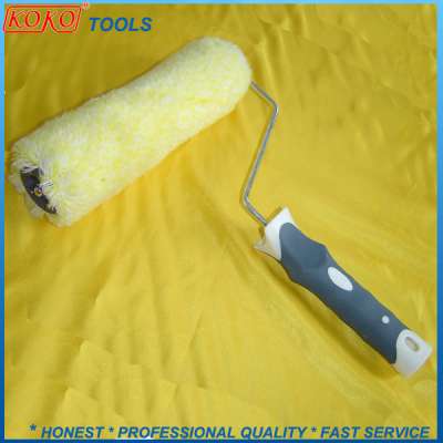 9" All Purpose Use Double Color Plastic Handle Roller Brush Paint Roller