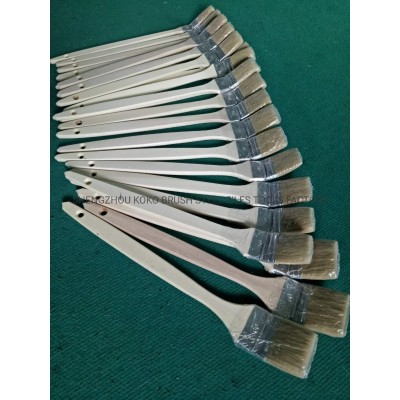 Stainless Iron Ferrule Natural Wood Handle Mix Wire Cleaning Painting Brushes