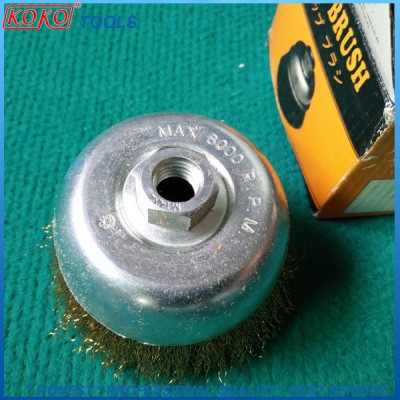 Screw Type Chrome Plated Cup Industry Brushes