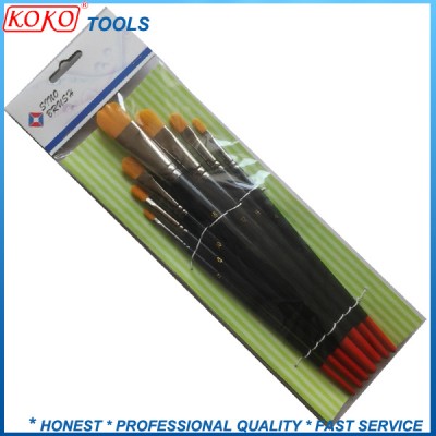 Synthetic Hair Bristles Colorful Handle Make up Artist Brush