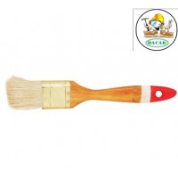 Wooden Handle White Bristle Paint Brush